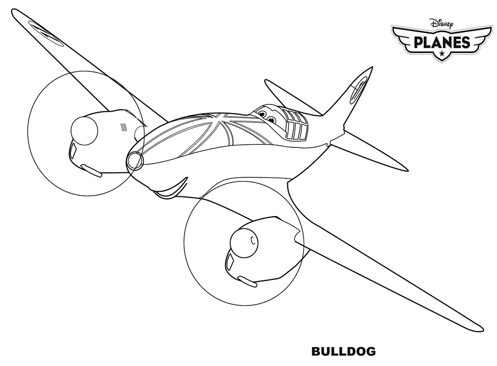 Disney Planes Bulldog Coloring Page Free Printable Coloring Pages For Kids