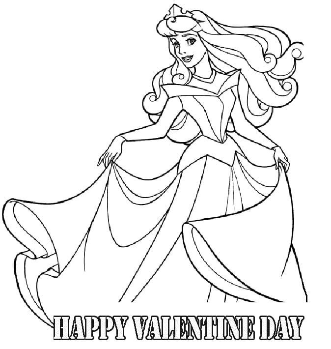 Minnie Disney Valentine Coloring Page - Free Printable Coloring Pages