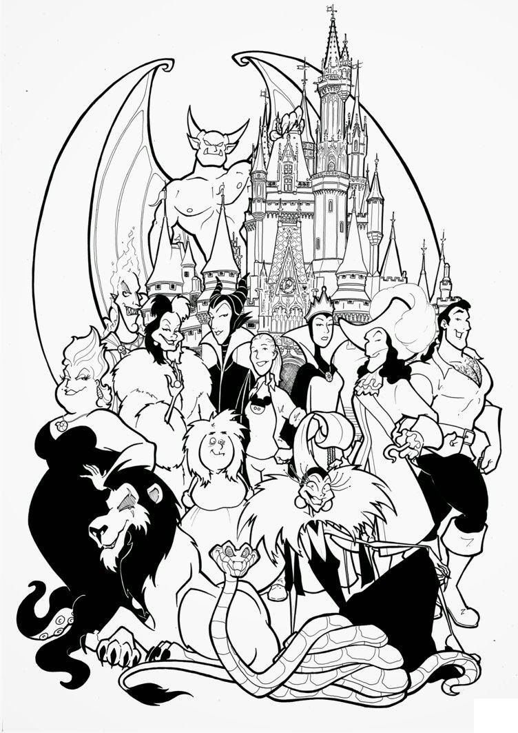 Disney Villains 20 Coloring Page   Free Printable Coloring Pages ...