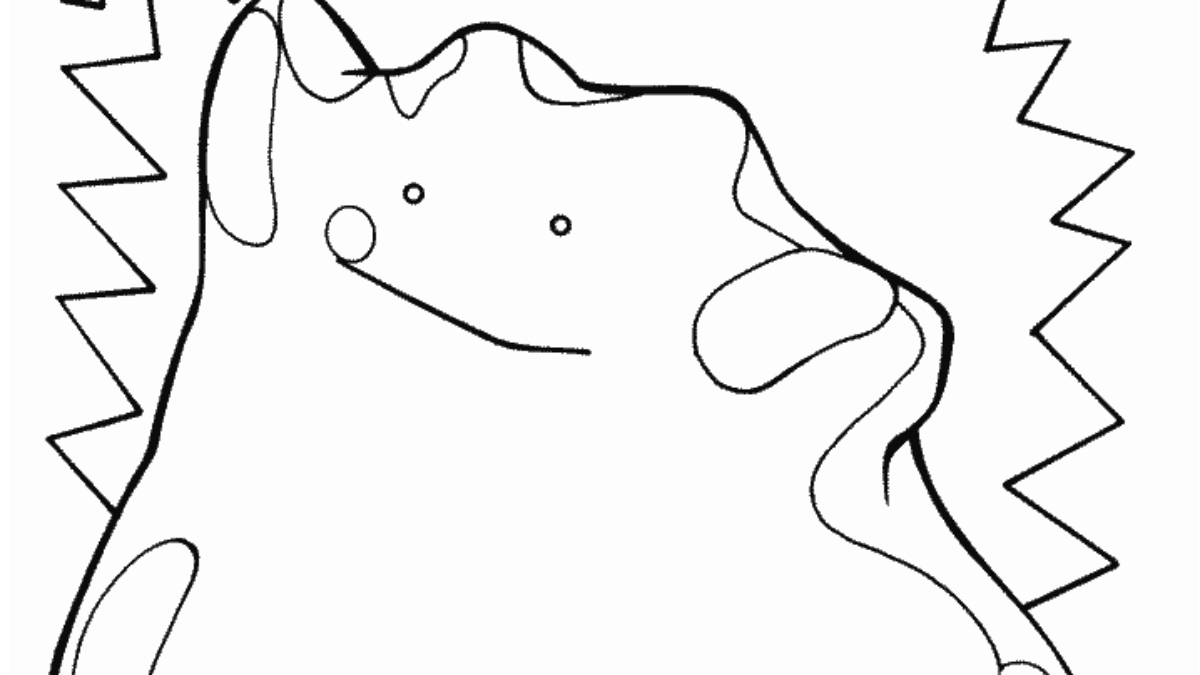 Pokemon Coloring Pages Ditto In 2020 Pokemon Coloring
