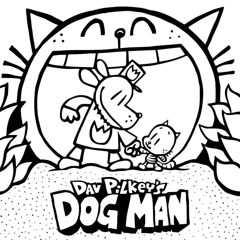 Dog Man 1 Coloring Page Free Printable Coloring Pages for Kids