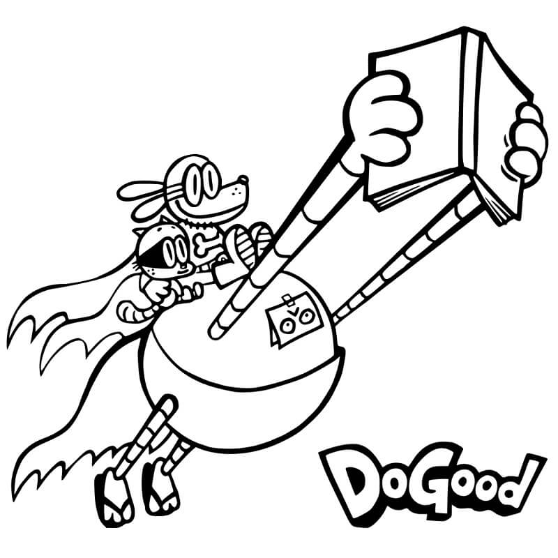 Dog Man 2 Coloring Page - Free Printable Coloring Pages for Kids