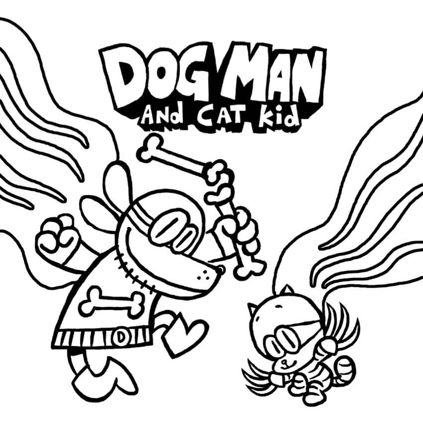 Dog Man 3 Coloring Page Free Printable Coloring Pages