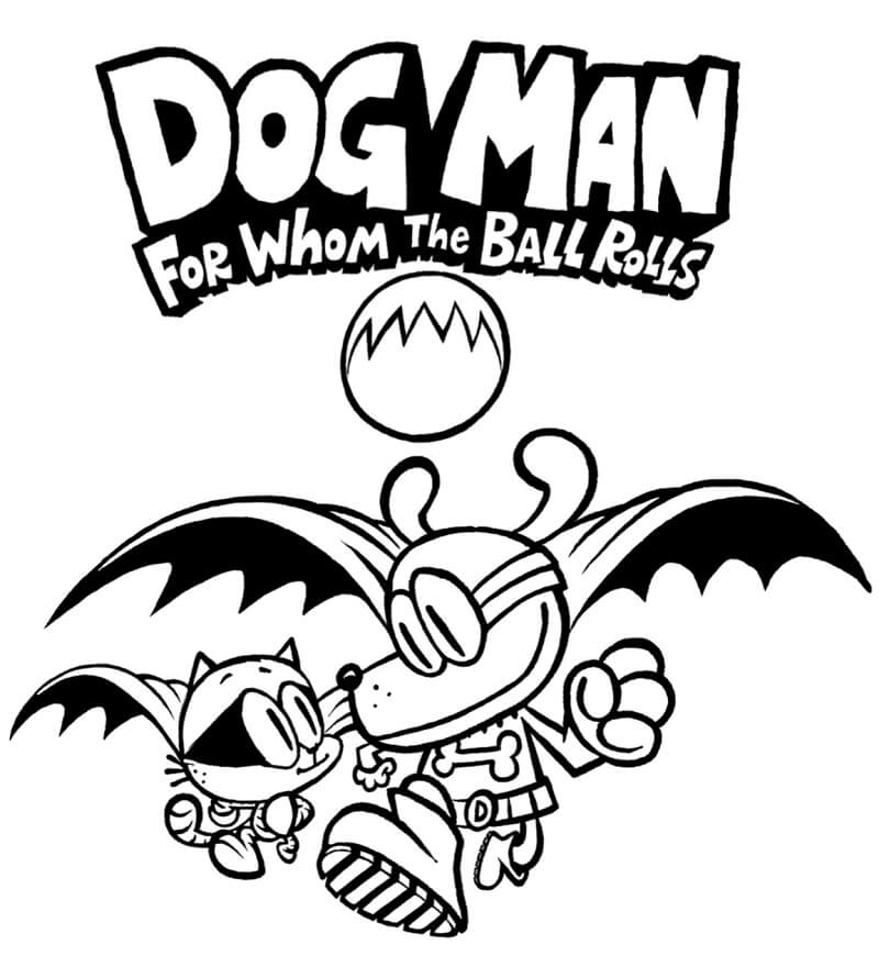Dog Man 1 Coloring Page Free Printable Coloring Pages For Kids