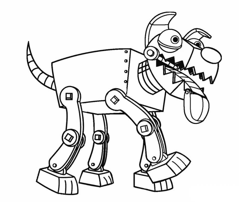 Dog Robot Coloring Page Free Printable Coloring Pages For Kids