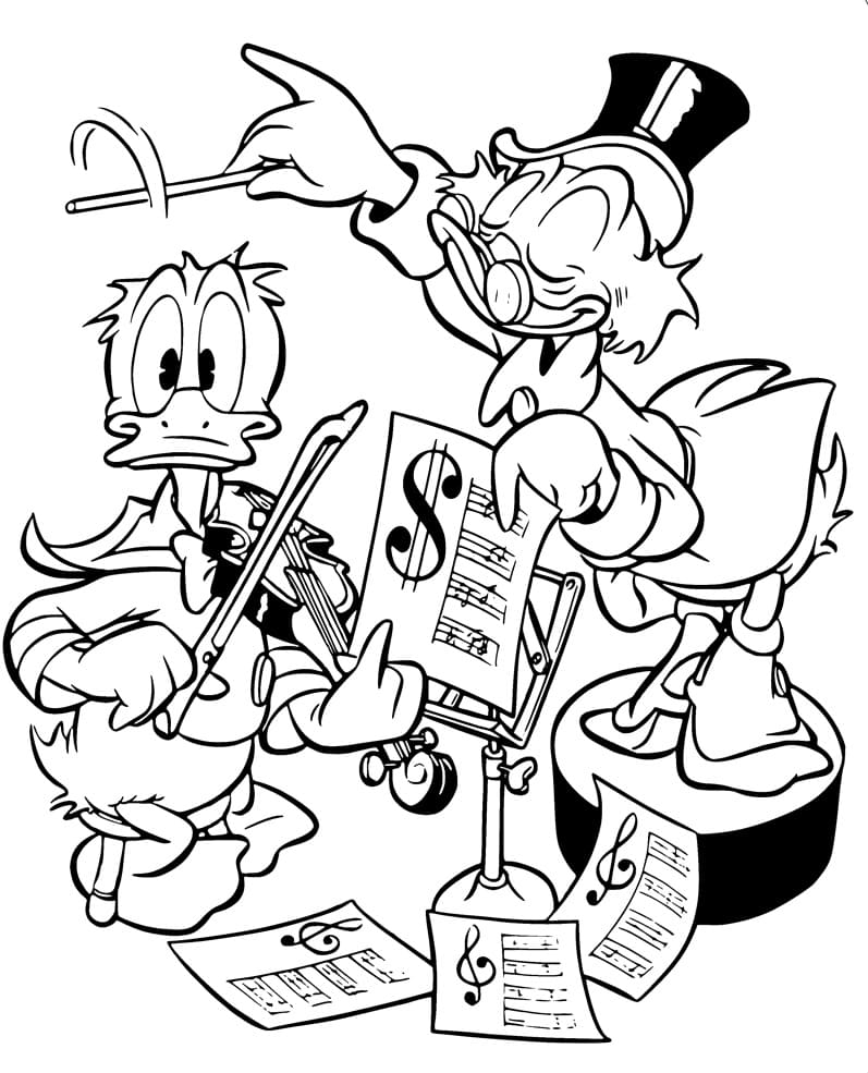 Donald and Scrooge McDuck
