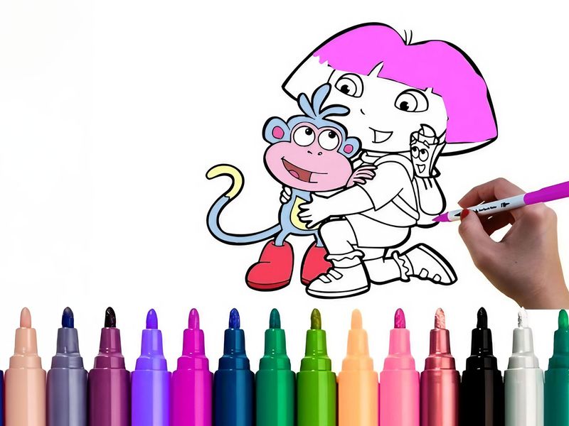 Dora Coloring Fun Time - Coloring Game