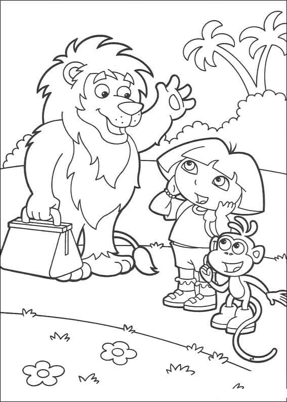 Dora, Lion and Boots