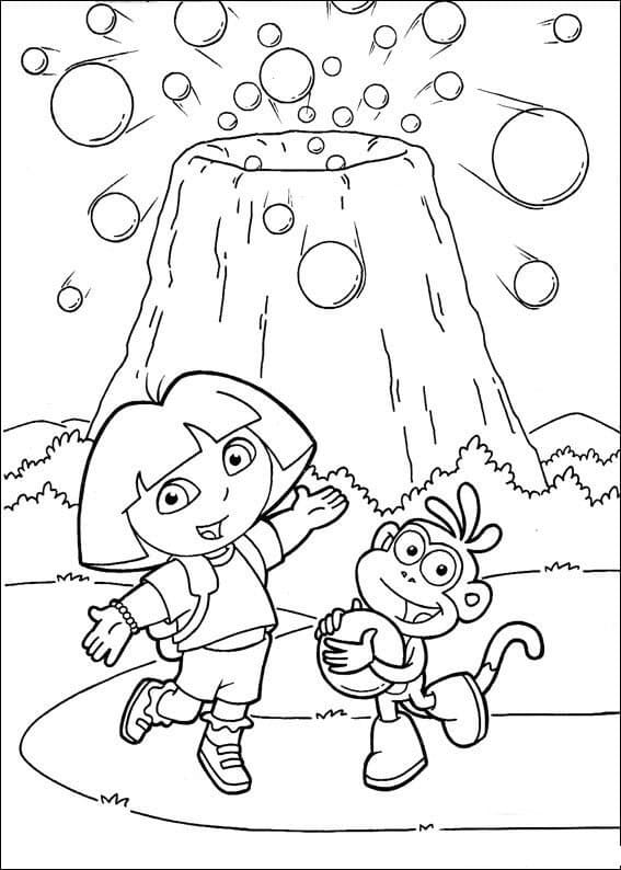 Dora and Volcano