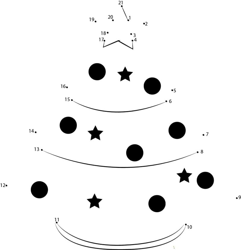 Download Christmas Tree Dot to Dots