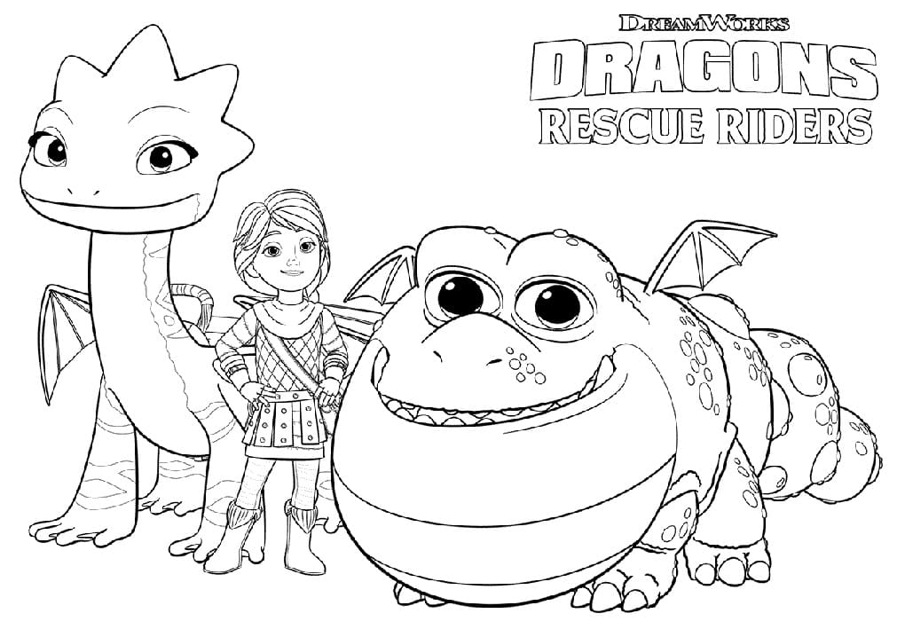 Dragons Rescue Riders to Print