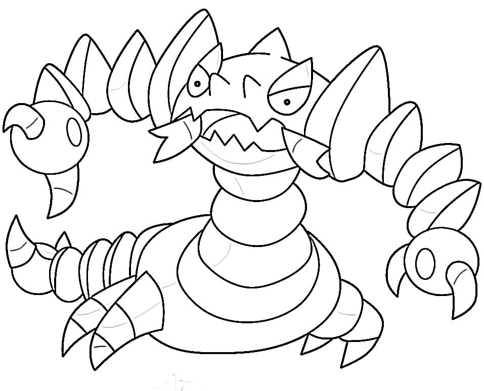 coloring pages drapion pokemon