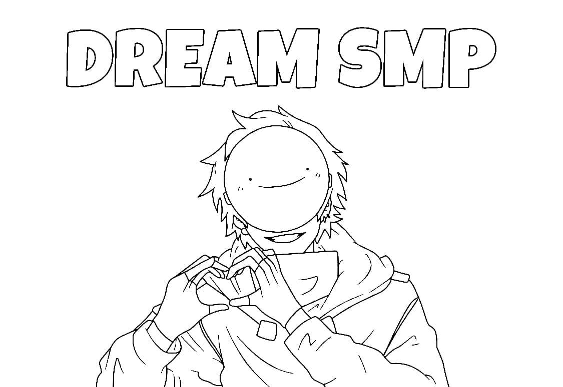 Dream SMP Coloring Pages - Free Printable Coloring Pages for Kids
