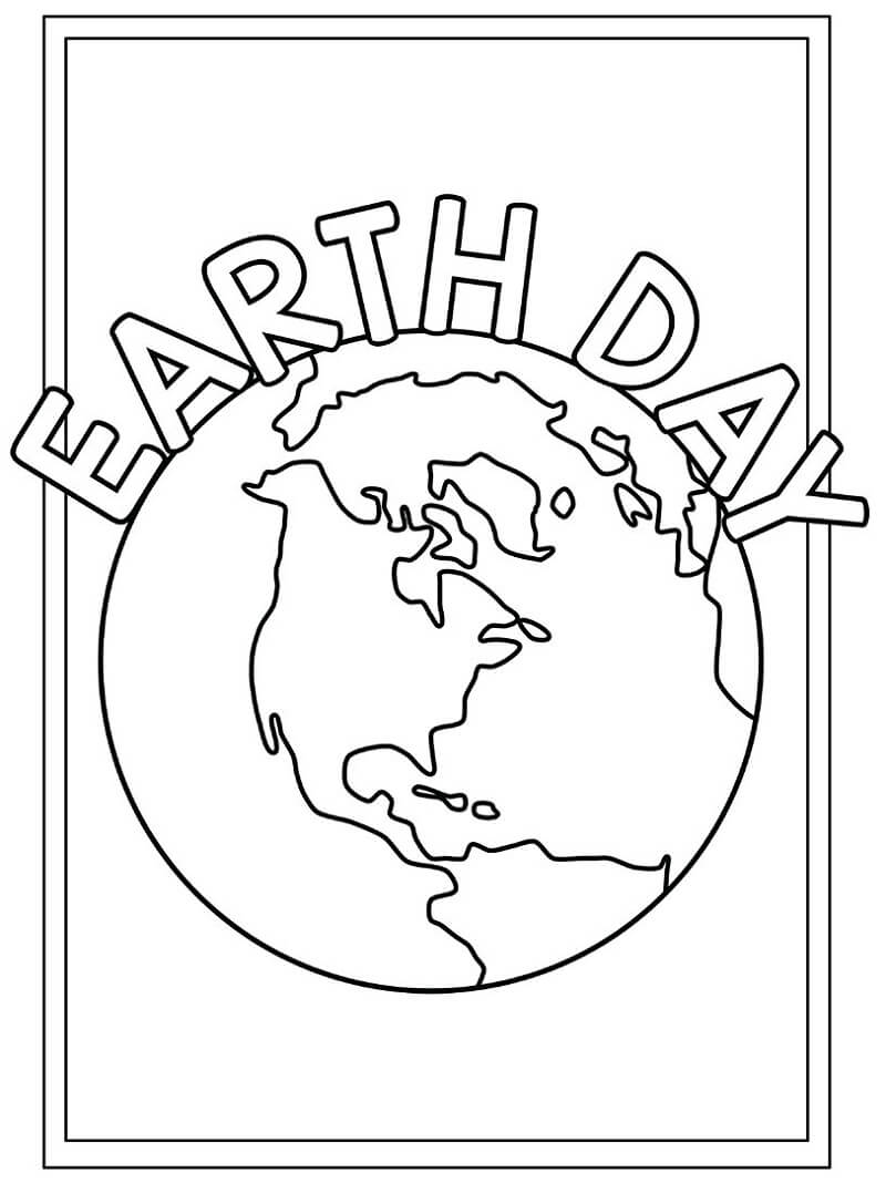 Earth Day with Earth Coloring Page   Free Printable Coloring Pages ...