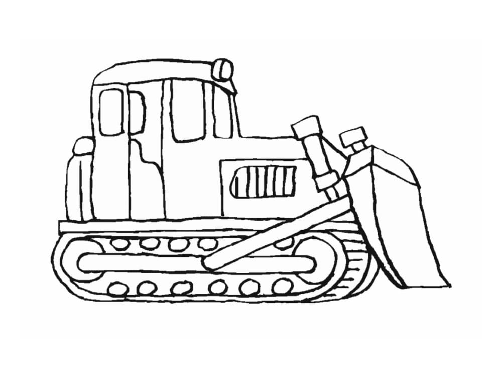 Vetor de sketch of a construction bulldozer vector do Stock | Adobe Stock