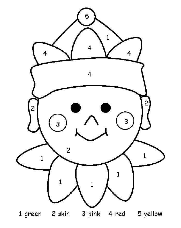 Simple Boat Color By Number Coloring Page Free Printable Coloring 