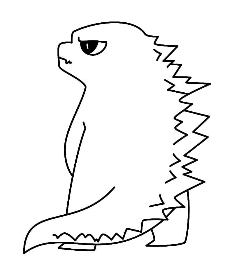 Godzilla for Kid Coloring Page Free Printable Coloring Pages for Kids