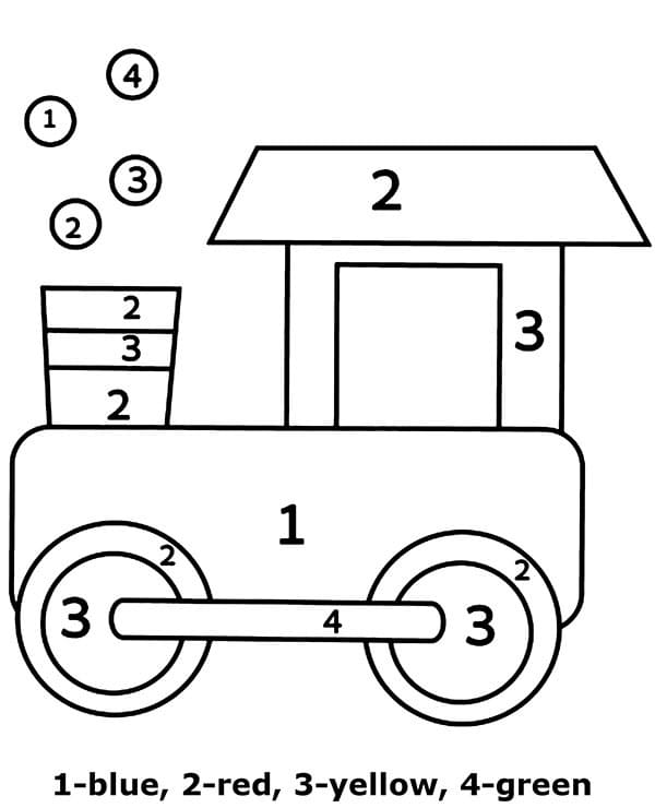 Easy Beach Ball Color By Number Coloring Page Free Printable Coloring Pages For Kids