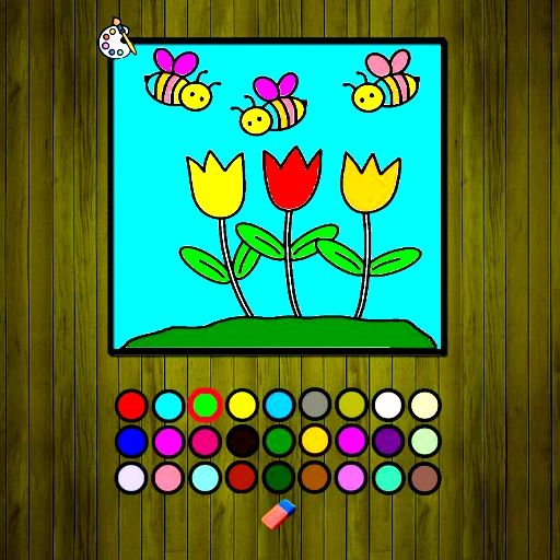 Easy to Paint Spring Time coloring game