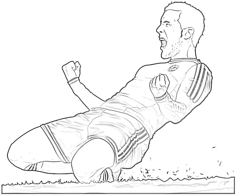 Eden Hazard Coloring Pages - Free Printable Coloring Pages for Kids