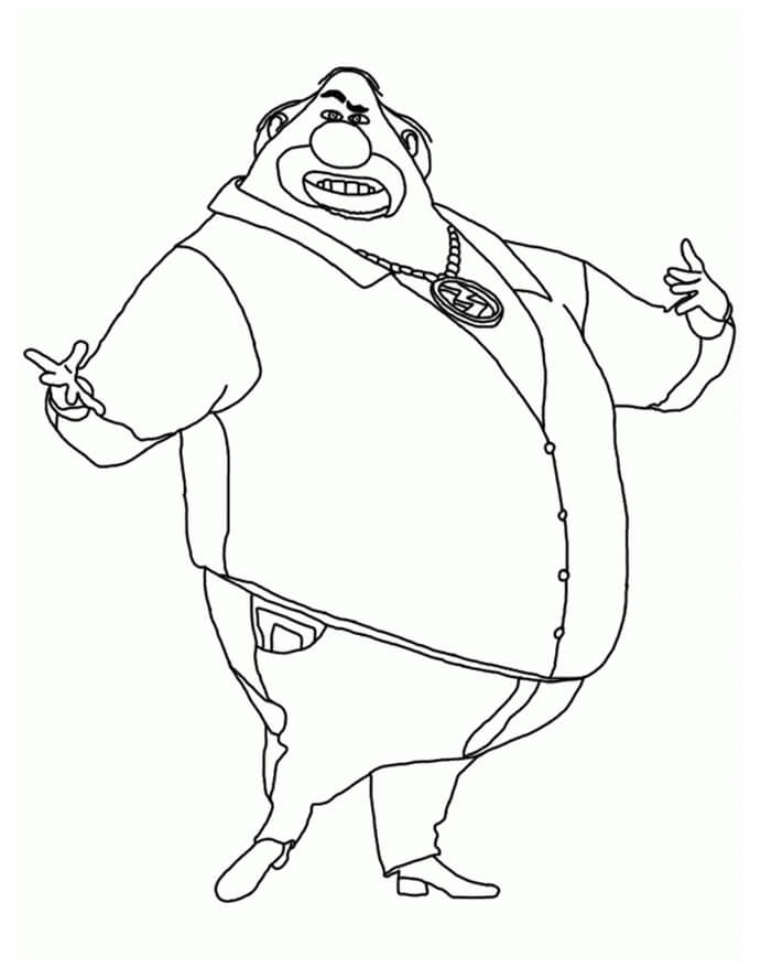 Evil Minion from Despicable Me 2 Coloring Page - Free Printable