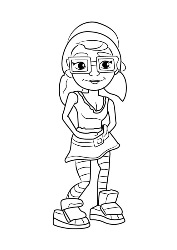 Coloring page Subway Surfers 2  Subway surfers, Surfer, Coloring pages