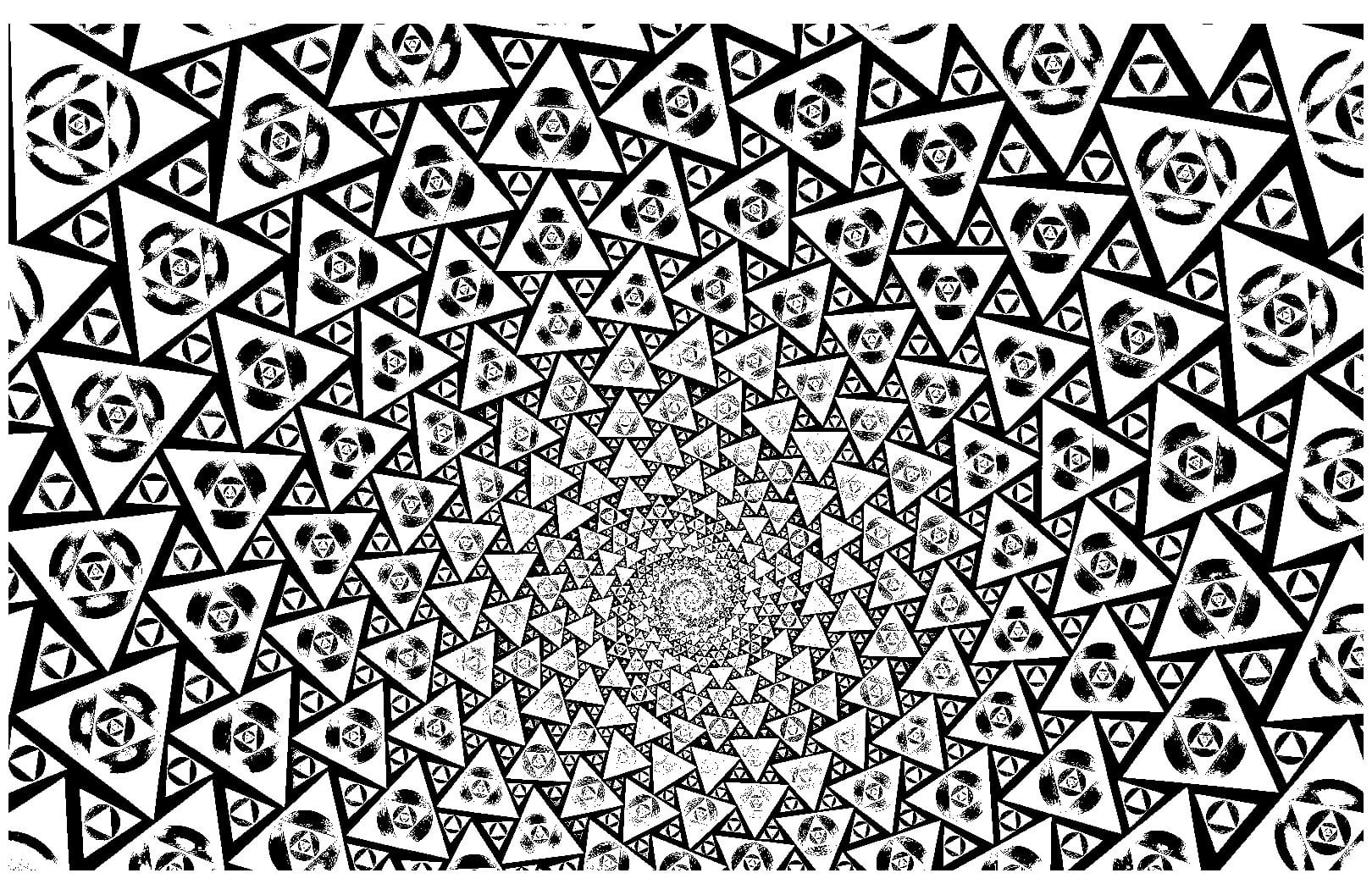 Psychedelic Adults Coloring Page - Free Printable Coloring Pages for Kids