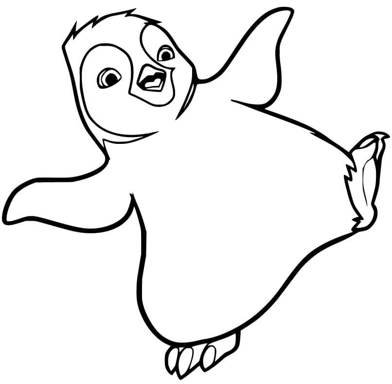 Happy Feet Coloring Pages - Free Printable Coloring Pages for Kids