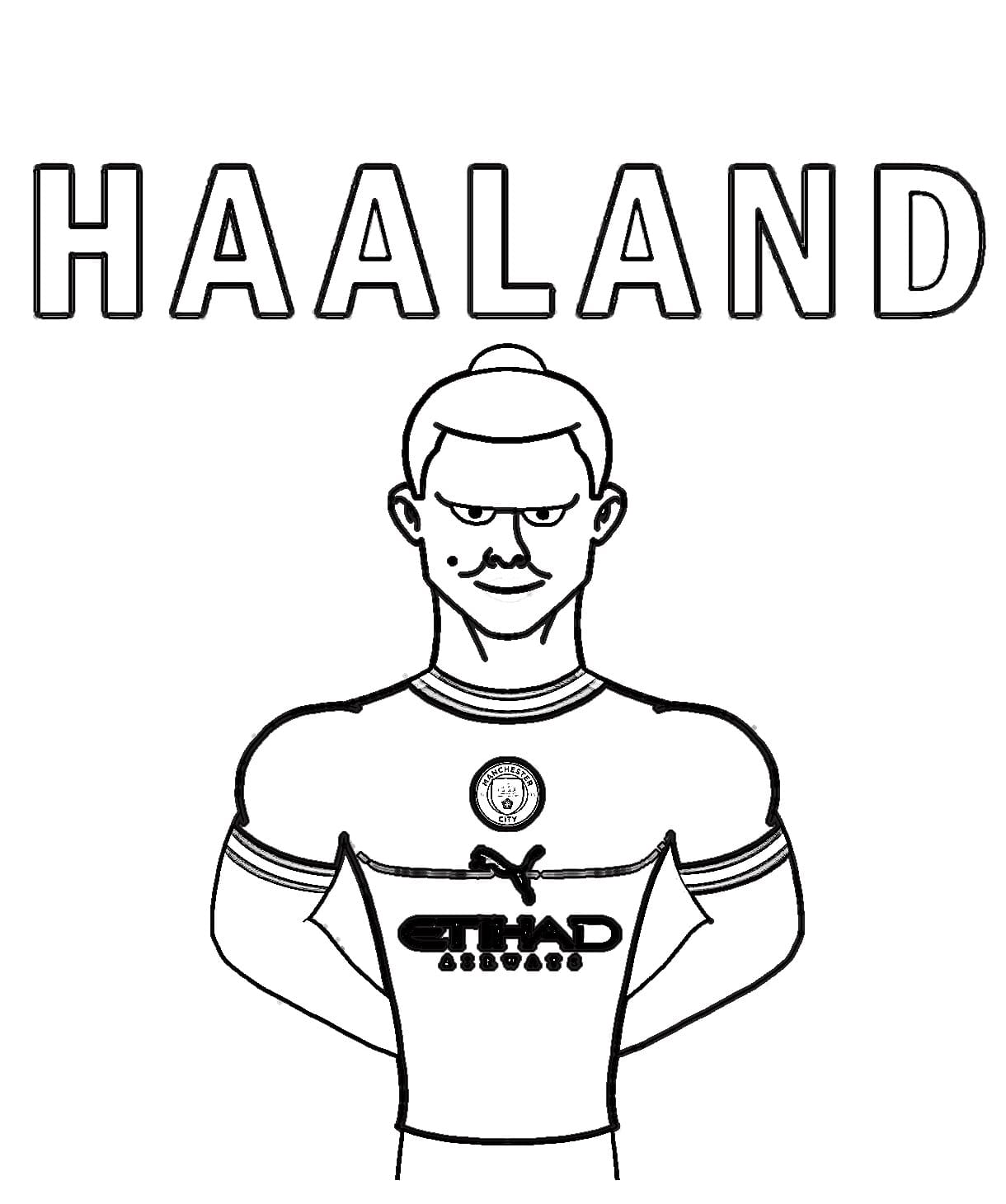 Erling Haaland Malvorlage Erling Haaland Malvorlage