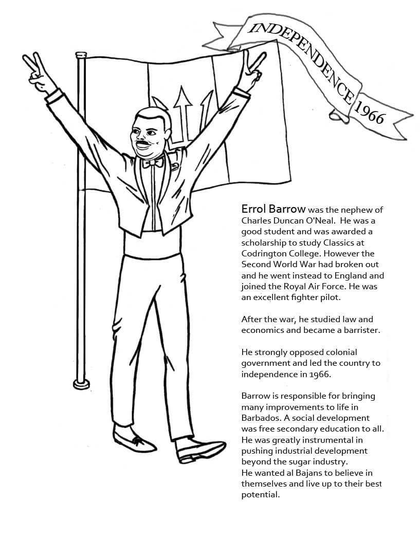 Errol Barrow Coloring Page - Free Printable Coloring Pages for Kids