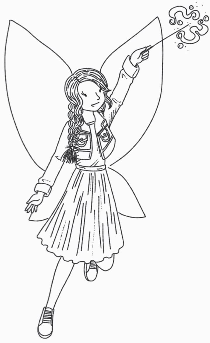 Evelyn the Mermicorn Fairy coloring page