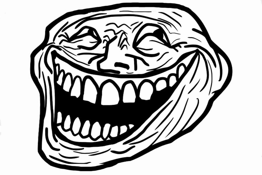 Excited Troll Face