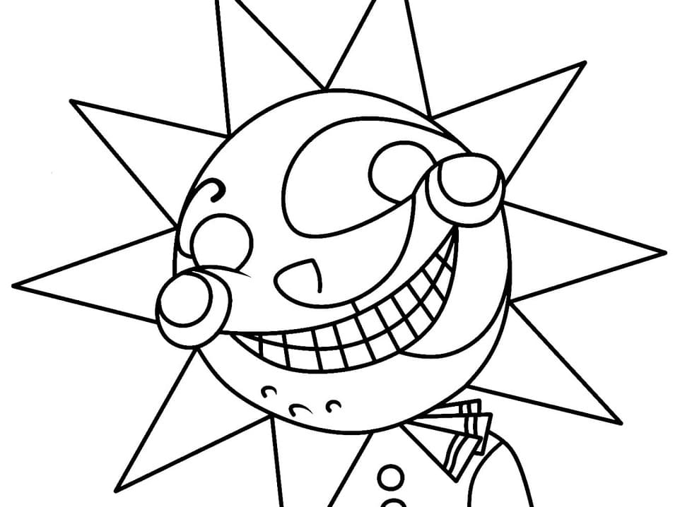 Creepy Sundrop And Moondrop FNAF Coloring Page Free Printable Creepy Sundrop And Moondrop FNAF Coloring Page Free Printable