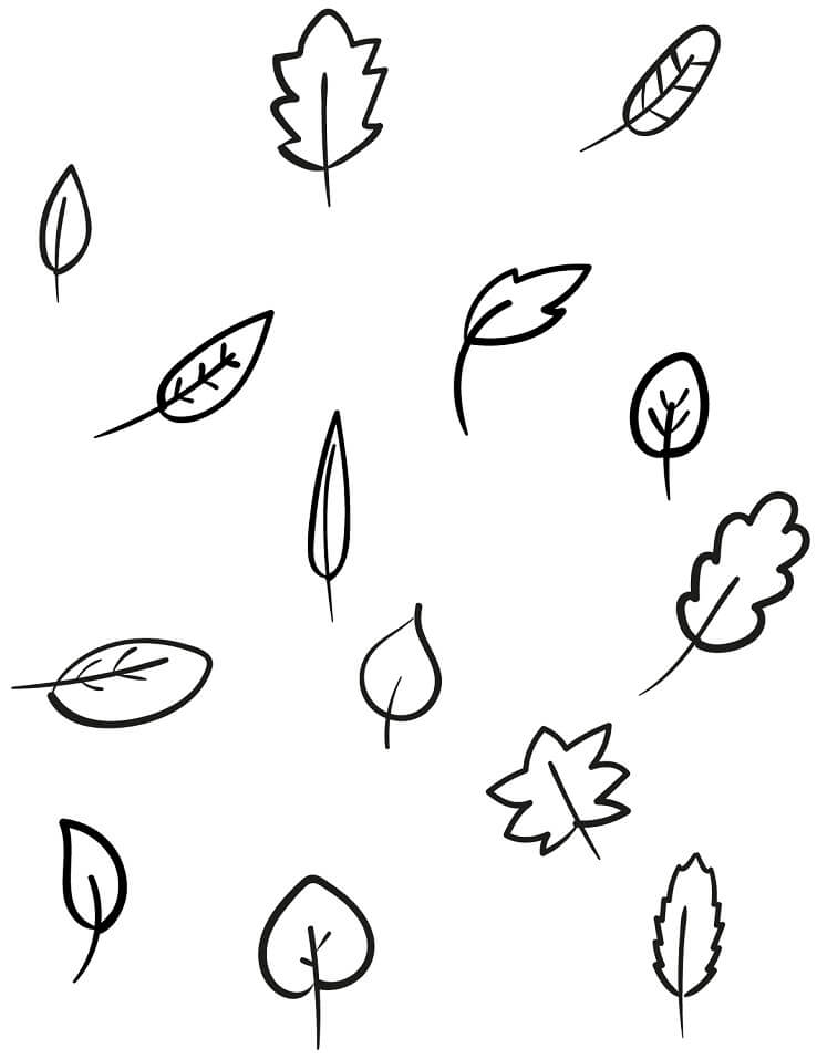 Fall Leaves 3 Coloring Page Free Printable Coloring Pages For Kids