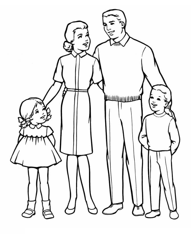 Family Coloring Pages provide a great opportunity for you and your family to engage in an activity together and create emotional artwork. Relax and enjoy coloring along with lovely family-themed images that teach the importance of family bond and love.