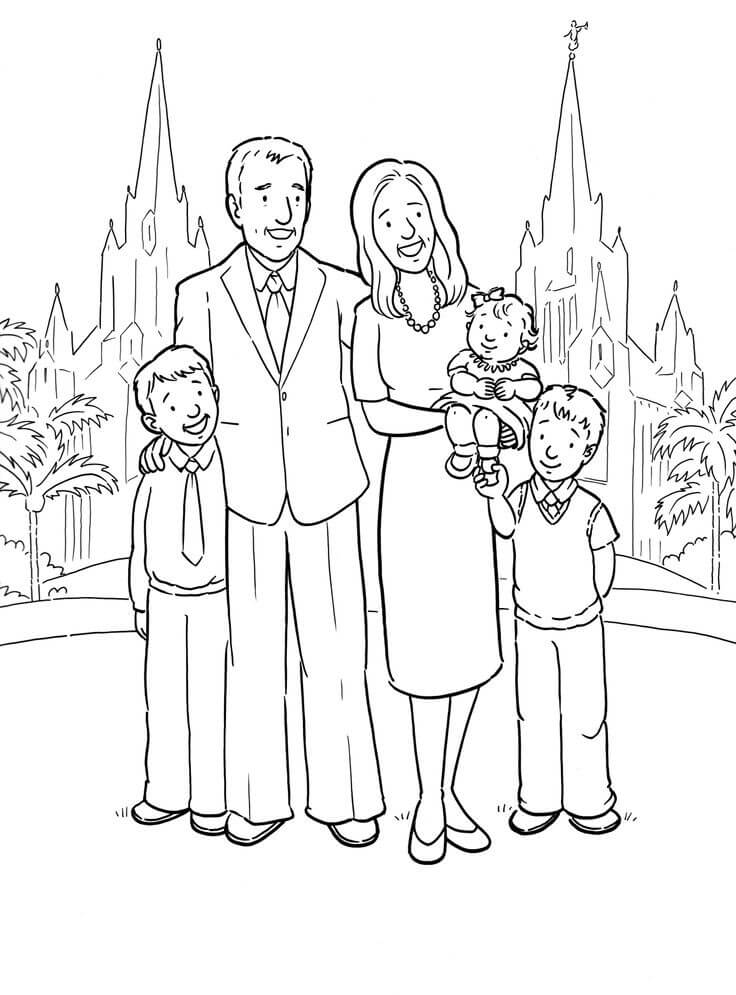 church family coloring pages