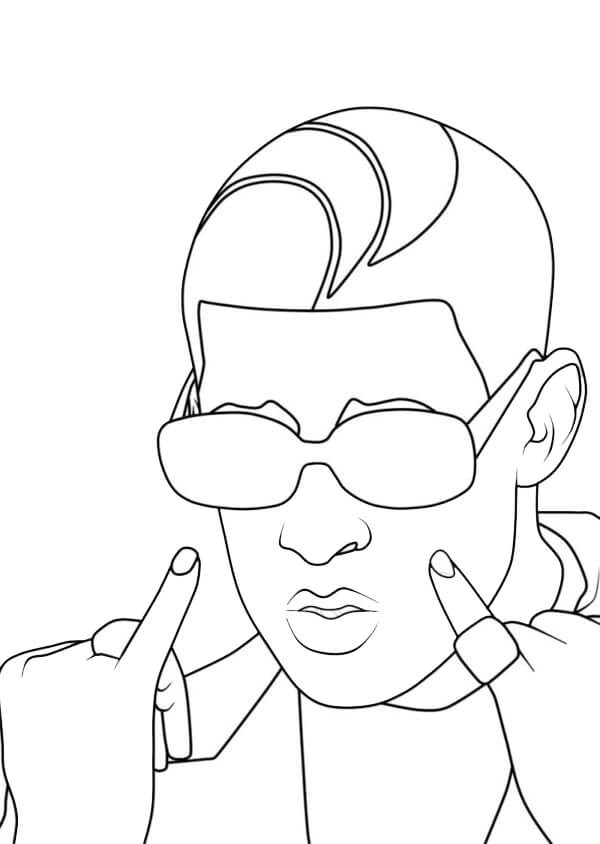  Bad Bunny Coloring Pages  Latest