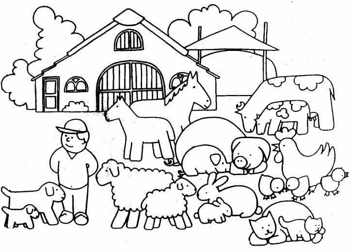 Normal Farm Coloring Page Free Printable Coloring Pages for Kids