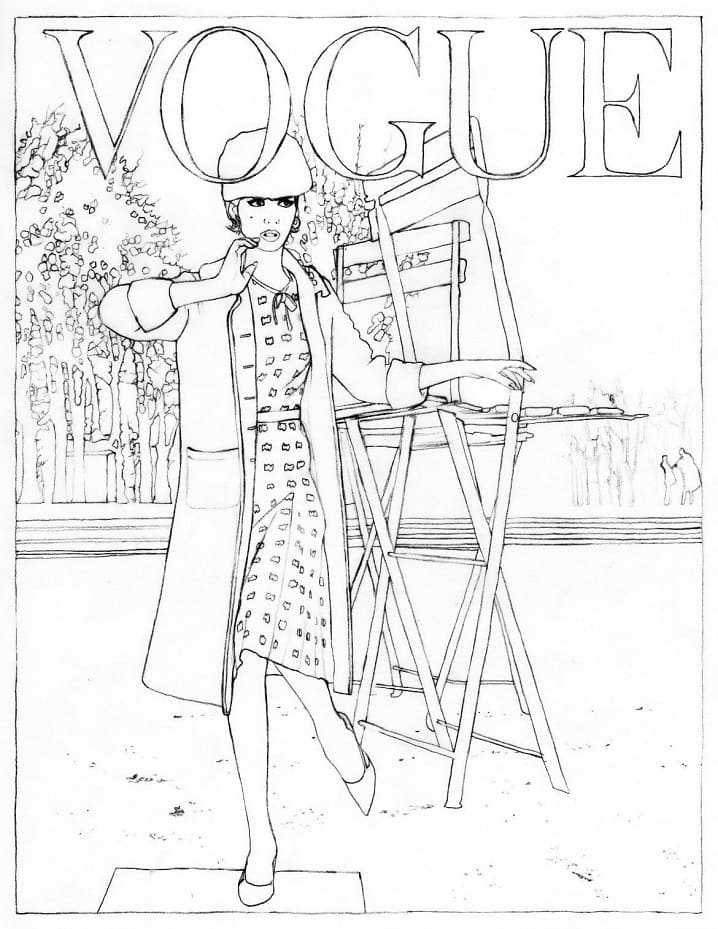 Fashion Magazine Coloring Page - Free Printable Coloring Pages for Kids