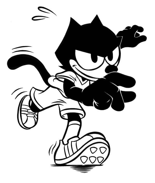 Felix the Cat Running
