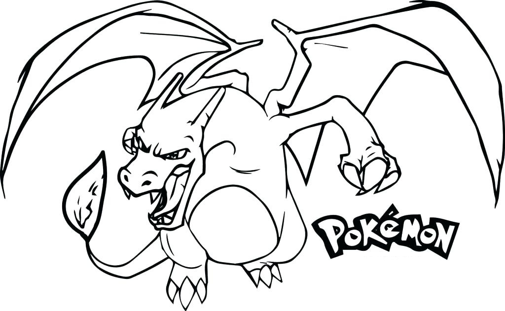 Ferocious Charizard Coloring Page Free Printable Coloring Pages For Kids