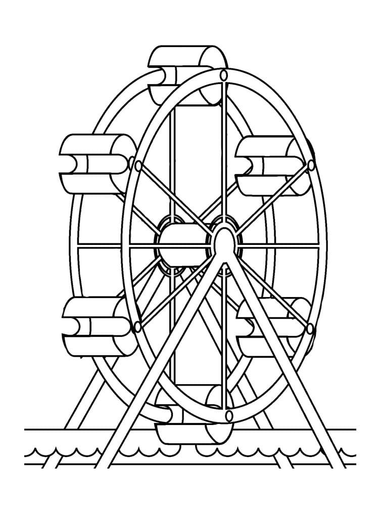 Printable Ferris Wheel Coloring Page Free Printable Coloring Pages