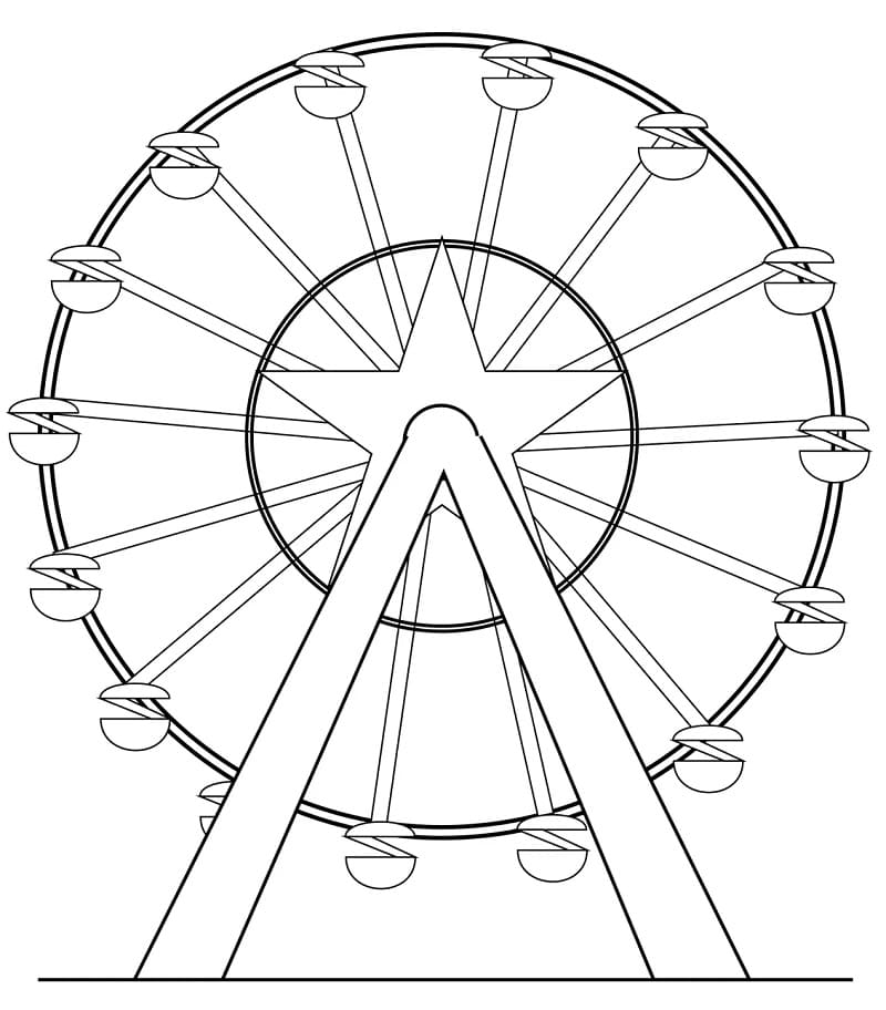 Ferris Wheel 7 Coloring Page Free Printable Coloring Pages For Kids