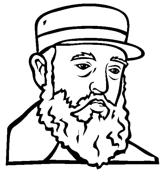 Fidel Castro Coloring Page - Free Printable Coloring Pages for Kids