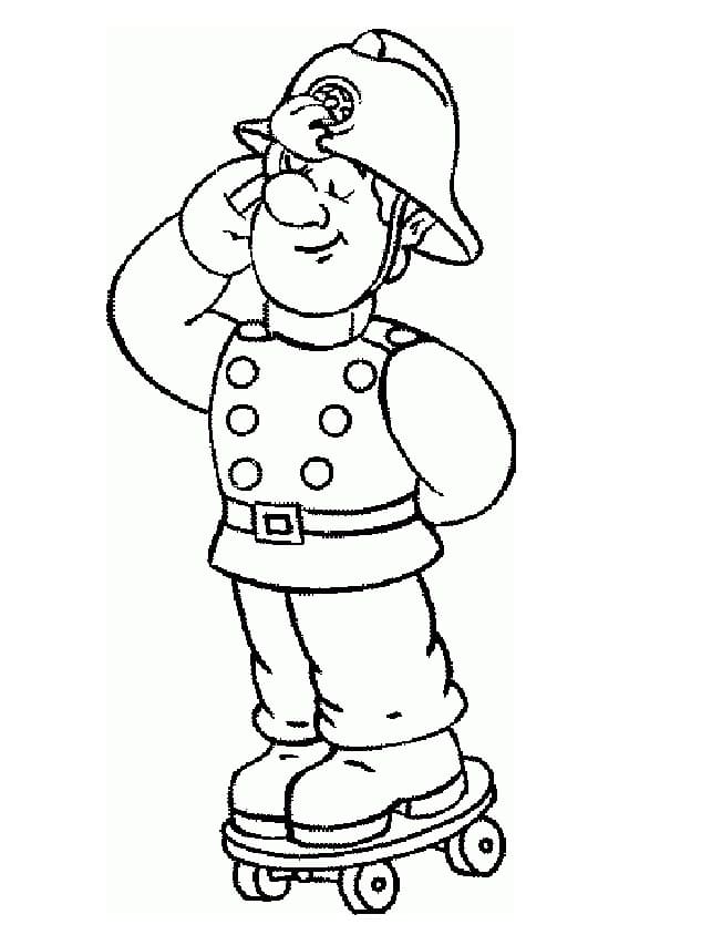 Fireman Sam 1 Coloring Page for Kids  Free Fireman Sam Printable Coloring  Pages Online for Kids  ColoringPages101com  Coloring Pages for Kids