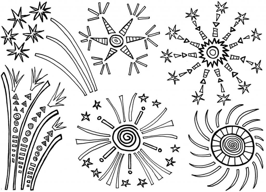 diwali crackers coloring pages