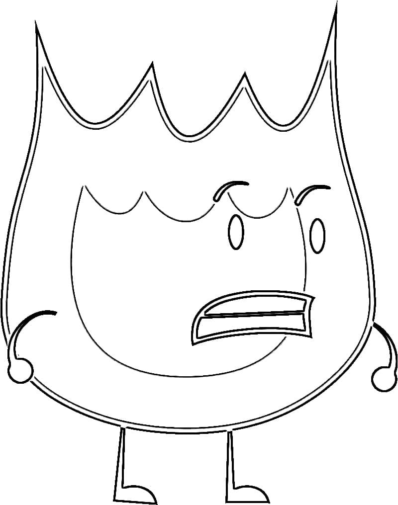 BFDI Character Coloring Pages