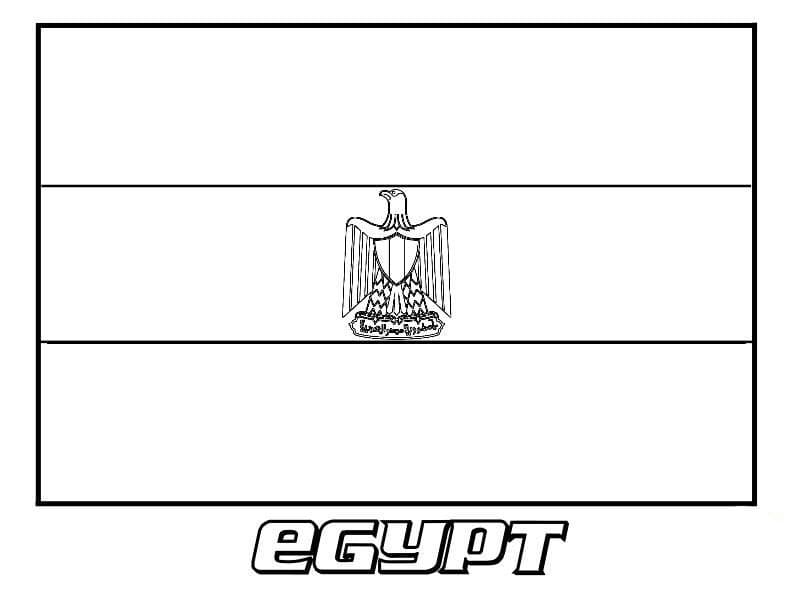 Flag of Egypt Coloring Page - Free Printable Coloring Pages for Kids