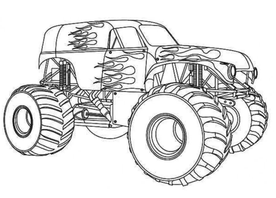 Monster Truck Coloring Pages Free Printable Coloring Pages For Kids