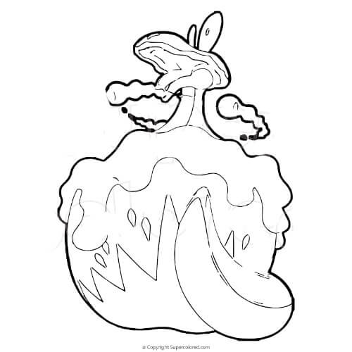 printable coloring pages flapple pokemon